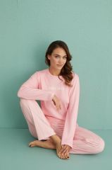Gd Goldoremi 14102-7 Kadın Fashion Lovers Termal Uzun Kol Pijama Takım