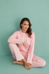 Gd Goldoremi 14102-7 Kadın Fashion Lovers Termal Uzun Kol Pijama Takım