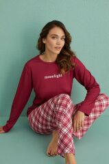 Gd Goldoremi 14102-12 Kadın Moonlight Termal Uzun Kollu Pijama Takım
