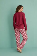 Gd Goldoremi 14102-12 Kadın Moonlight Termal Uzun Kollu Pijama Takım