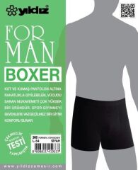Yıldız 366 Siyah Formen Likralı Boxer