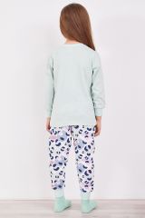 Roly Poly 2960 Garson Leopard Kız Çocuk Uzun Kol Pijama Takım