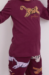 Arnetta 2169 Grateful Mor Kız Çocuk Uzun Kol Pijama Takım
