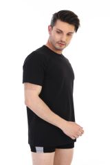 Çift Kaplan 947 Erkek Süprem T-Shirt Siyah