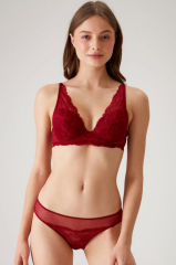 Pierre Cardin 4821 Biella Soft Push Up Dolgulu Çiçekli Bralet Sütyen Takımı