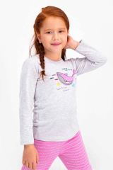 Roly Poly 2446 Kız Çocuk Garson Fishes Uzun Kol Pijama Takımı