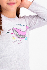 Roly Poly 2446 Kız Çocuk Garson Fishes Uzun Kol Pijama Takımı