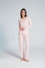 Gd Goldoremi 1703 Kadın Patlı Uzun Kollu Pijama Takım