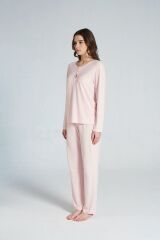 Gd Goldoremi 1703 Kadın Patlı Uzun Kollu Pijama Takım