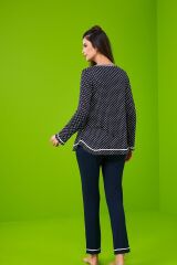 Pjs 23197 Kadın Patlı Uzun Kollu Pijama Takım