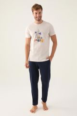 Arnetta 2991 Erkek Home Taş Pijama Takımı