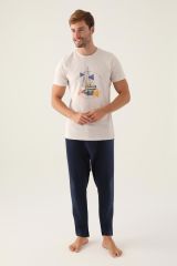 Arnetta 2991 Erkek Home Taş Pijama Takımı