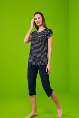 Pjs 23195 Kadın Kapri Pijama Takımı