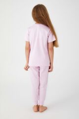 Roly poly 3057 Unicorn Magic Kız Çocuk Kısa Kol Pijama Takım