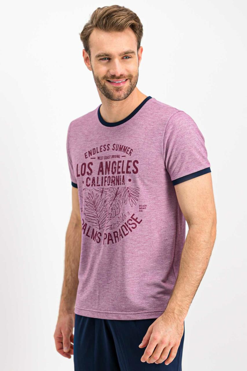 Arnetta 617 Los Angeles Mürdümmelanj Erkek Pijama Takımı