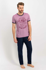 Arnetta 617 Los Angeles Mürdümmelanj Erkek Pijama Takımı