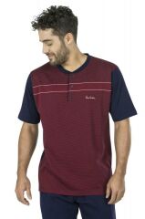 Pierre Cardin 5452 Erkek Pamuk Jakarlı 3'lü Pijama Takım