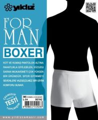 Yıldız 365 Beyaz Forman Likralı Boxer