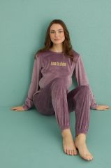 Gd Goldoremi 13164-21 Kadın Time To Shine Kadife Pijama Takım