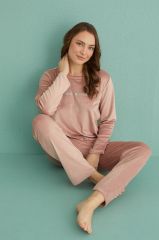 Gd Goldoremi 13166-8 Kadın Feel So Good Kadife Pijama Takım