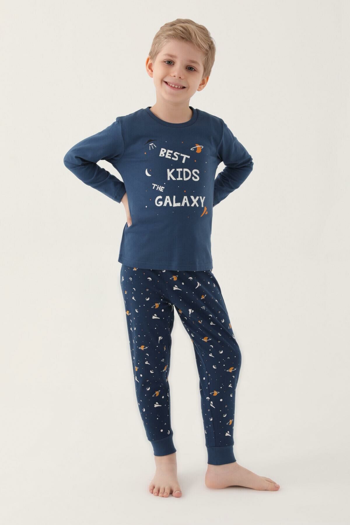 Roly Poly 3177 Best Kids The Galaxy Erkek Çocuk Uzun Kol Pijama Takım