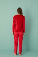 Gd Goldoremi 13312-6 Kadın Good Morning Beautiful Kadife Pijama Takım