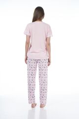 Estiva 22122 Kadın Kısa Kollu Viskon Pijama Takımı