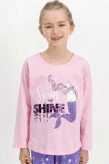 Roly Poly 1742 Garson Boy Uzun Kollu Kız Çocuk Pijama Takımı