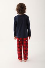 Arnetta 2752 Lacivert Erkek Çocuk Uzun Kol Pijama Takım