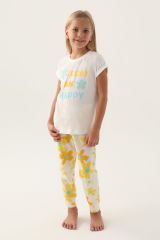 Roly Poly 3394 Today Krem Kız Çocuk Pijama Takımı