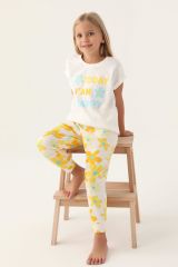 Roly Poly 3394 Today Krem Kız Çocuk Pijama Takımı