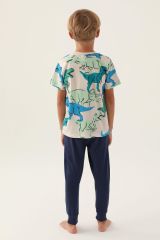 Roly Poly 3360 Dinosaur Erkek Çocuk Pijama Takımı