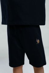 U.S. Polo Assn. 2119 Erkek Çocuk Logolu Bisiklet Yaka Kısa Kollu Şortlu Pijama Takım