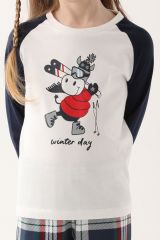 Arnetta 2600 Garson Winter Day Kız Çocuk Uzun Kol Pijama Takım