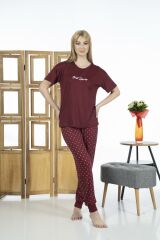 Estiva 24136 Kadın Kısa Kollu Yazlık Penye Pijama Takımı
