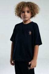 U.S. Polo Assn. 2119 Garson Erkek Çocuk Logolu Bisiklet Yaka Kısa Kollu Şortlu Pijama Takım