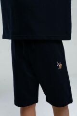 U.S. Polo Assn. 2119 Garson Erkek Çocuk Logolu Bisiklet Yaka Kısa Kollu Şortlu Pijama Takım