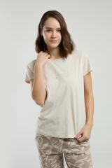 Arnetta 3301 Nature Lover Kadın Bisiklet Yaka Regular Kısa Kol Kapri Pijama Takım