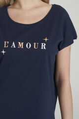 Pijadore 1634 Kadın Lamour Kısa Kol Pijama Takım