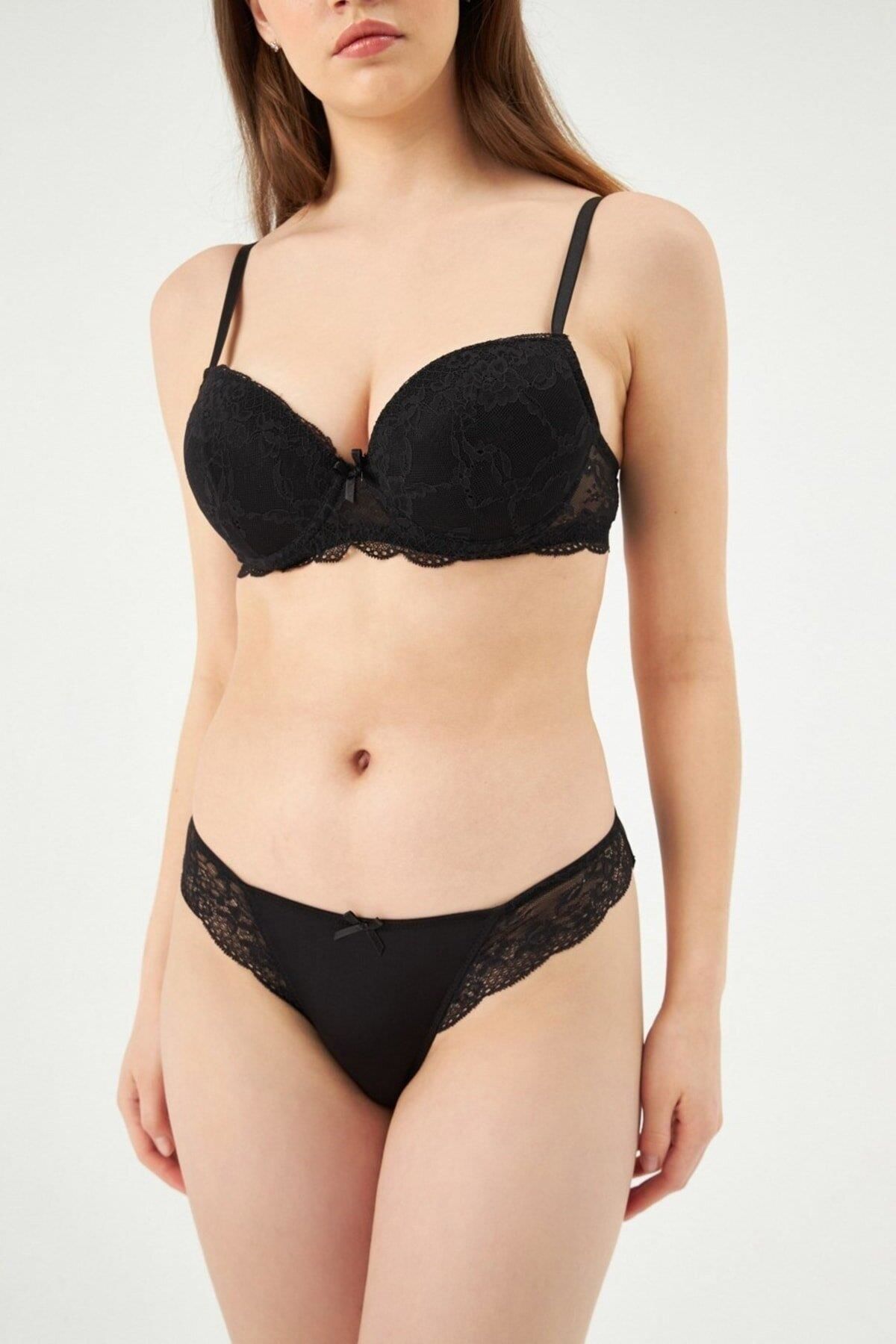 Eros 812 Kadın Yarı Push-up Yarı Destekli Sütyen Takım