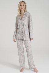 Pijadore 1609 Kadın Boydan Önden Düğmeli Pijama Takımı
