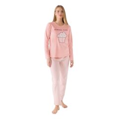 Roly Poly Kadın Pop Corn Cınema Time Uzun Kollu Pijama Takım