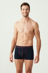 U.S. Polo Assn. 80336 Erkek Kırmızı Gri Melanj Lacivert 3'Lü Boxer
