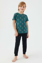 Arnetta 2504 Parrot Erkek Çocuk Kısa Kol Pijama Takım