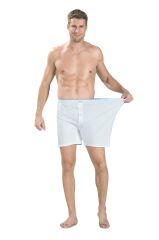Jiber 183 Erkek Büyük Beden Pamuklu Siyah-Beyaz-Gri 3'lü Boxer
