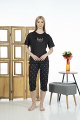 Estiva 24063 Kadın Kısa Kollu Kapri Pijama Takım