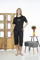 Estiva 24063 Kadın Kısa Kollu Kapri Pijama Takım