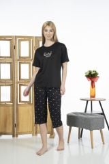 Estiva 24063 Kadın Kısa Kollu Kapri Pijama Takım