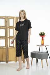 Estiva 24063 Kadın Kısa Kollu Kapri Pijama Takım