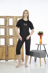 Estiva 24063 Kadın Kısa Kollu Kapri Pijama Takım